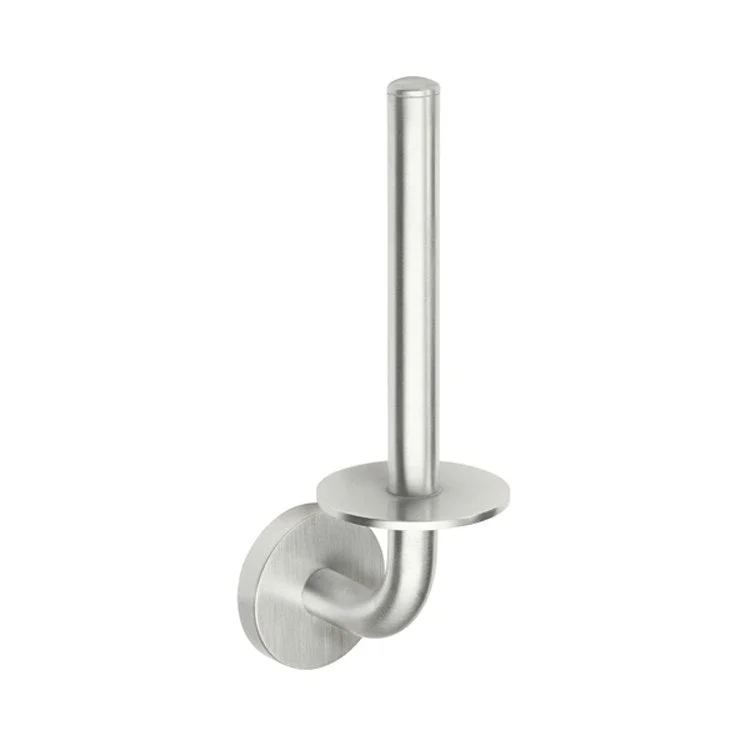 Toilet Paper Holder Tamalpais Vertical Spare Polished Chrome Brass 3-7/16 Inch Wall Mount