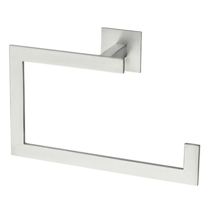 Toilet Paper Holder Morro Bay Single Post Satin Nickel Brass 7-5/16 Inch 2-5/8 Inch Wall Mount