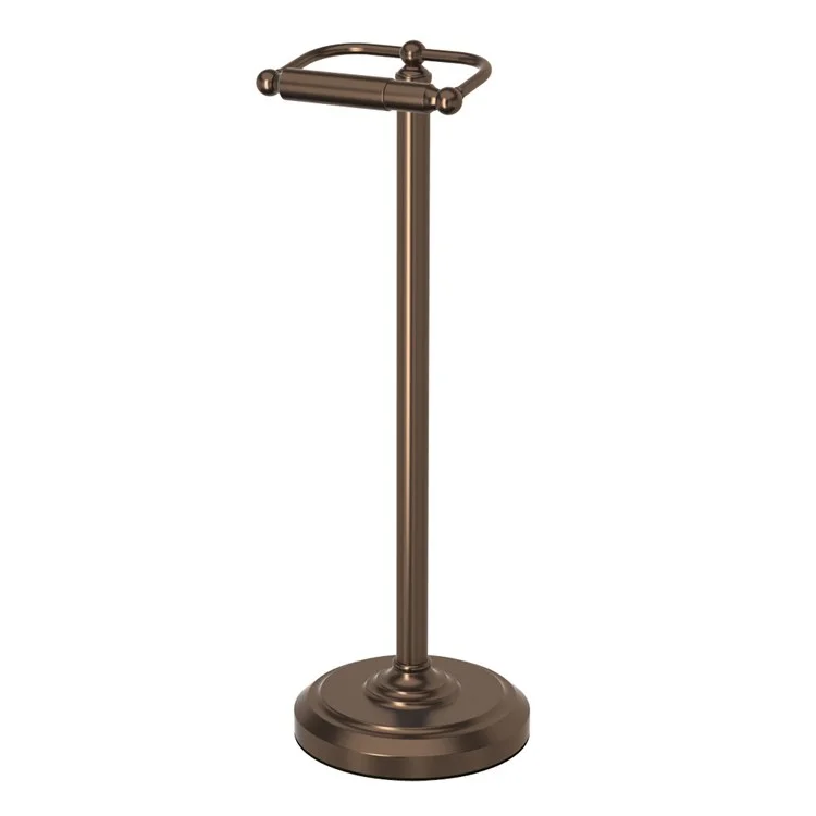 Toilet Paper Holder Stand Bronze Metal Freestanding