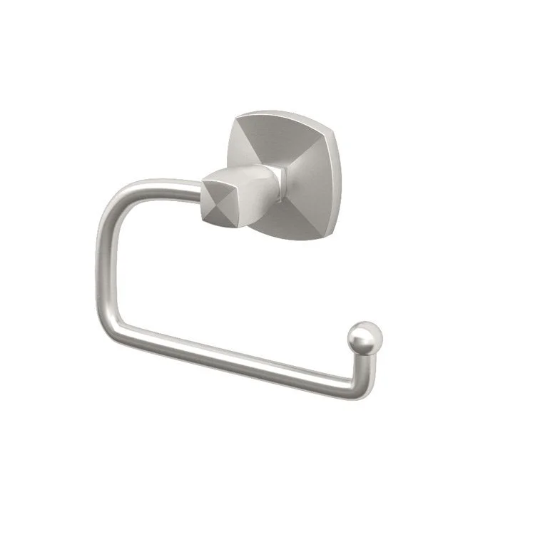 Toilet Paper Holder Jewel Hanging Single Hook Satin Nickel Metal Wall Mount