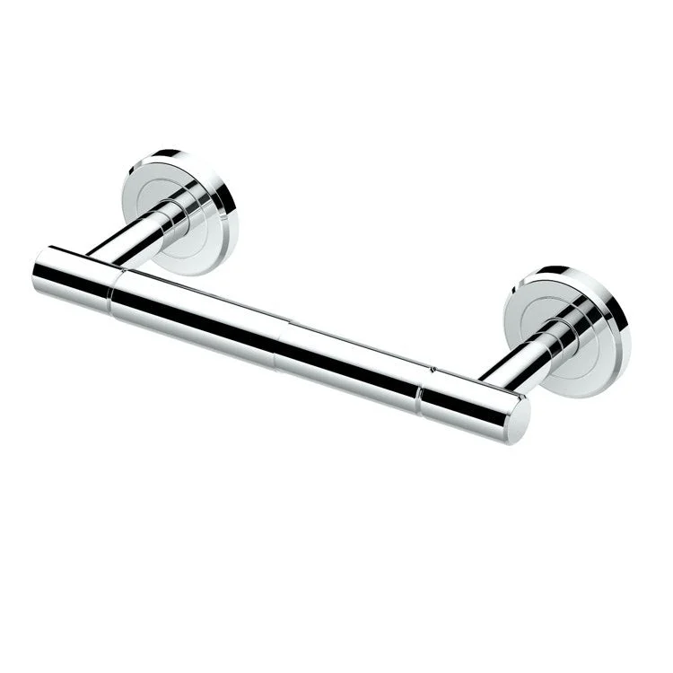 Toilet Paper Holder Latitude II Double Post Chrome Metal Wall Mount