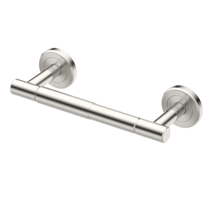 Toilet Paper Holder Latitude II Double Post Satin Nickel Metal Wall Mount