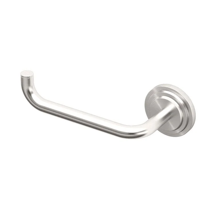 Toilet Paper Holder Marina Single Post Satin Nickel Metal Wall Mount