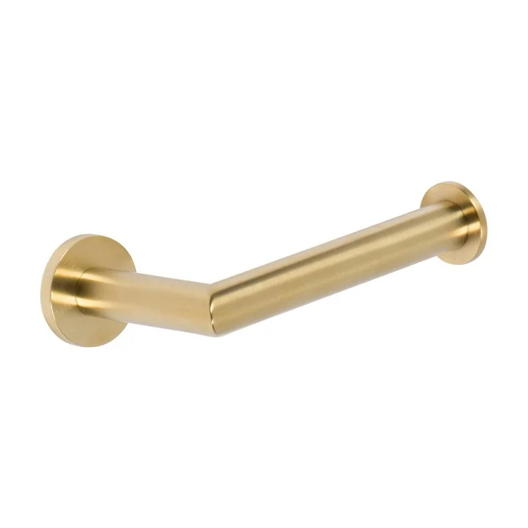 Toilet Paper Holder Priya Open Roller Satin Brass PVD Brass 6-1/7 Inch 3 Inch Wall Mount