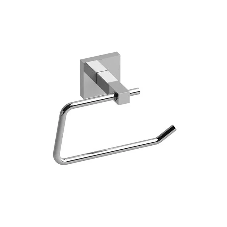 Toilet Paper Holder Kubik Chrome Zinc 6-1/4L Inch 2-3/4 Inch Wall Mount