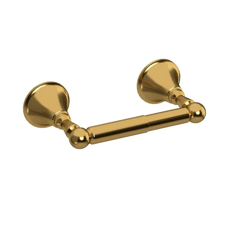 Toilet Paper Holder Momenti Brushed Gold Zinc 8-3/8L Inch 4-1/4 Inch Wall Mount