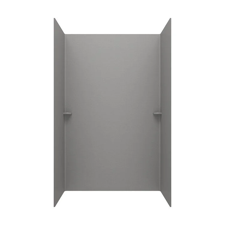 Shower Wall Swanstone Kit Ash Gray 3 Panels 36 x 36 x 72 Inch