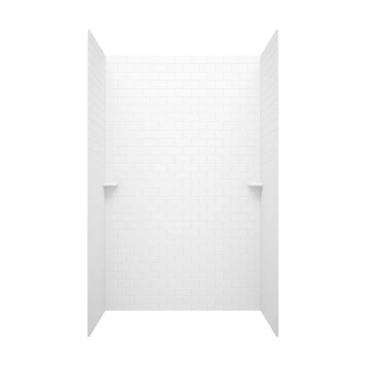 Tub Wall Swanstone Subway Tile Bath Wall Kit 3 Panels 36 x 62 x 72 Inch White Swanstone 36x72; 62x72 Inch